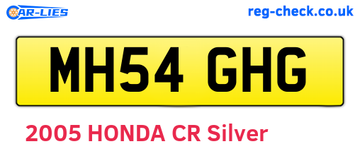 MH54GHG are the vehicle registration plates.