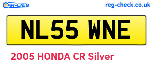 NL55WNE are the vehicle registration plates.