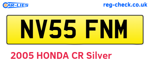 NV55FNM are the vehicle registration plates.