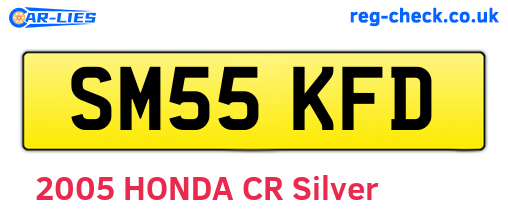 SM55KFD are the vehicle registration plates.