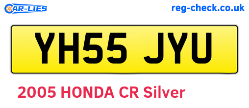 YH55JYU are the vehicle registration plates.
