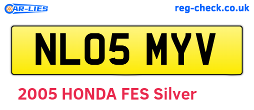 NL05MYV are the vehicle registration plates.