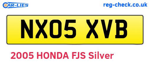 NX05XVB are the vehicle registration plates.