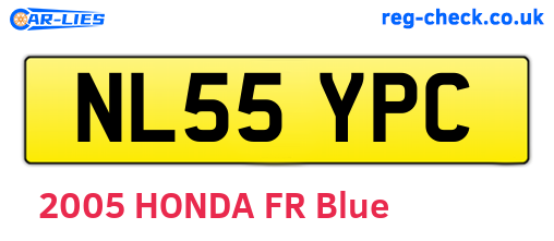 NL55YPC are the vehicle registration plates.