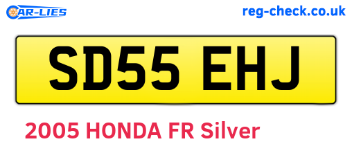 SD55EHJ are the vehicle registration plates.