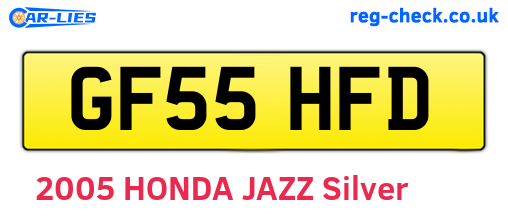 GF55HFD are the vehicle registration plates.