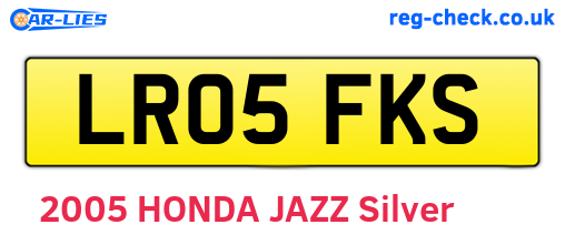 LR05FKS are the vehicle registration plates.