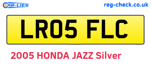 LR05FLC are the vehicle registration plates.