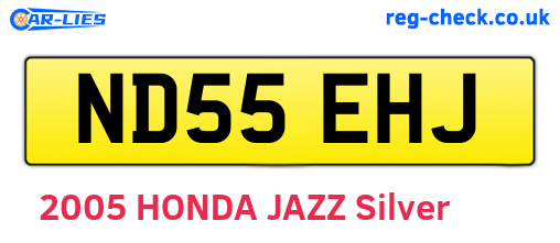 ND55EHJ are the vehicle registration plates.