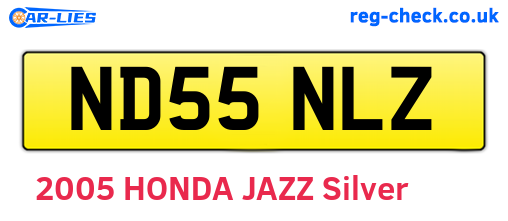 ND55NLZ are the vehicle registration plates.