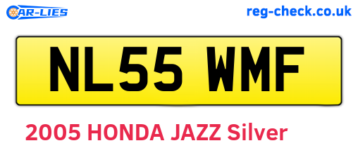 NL55WMF are the vehicle registration plates.