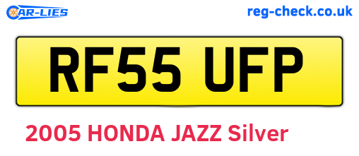 RF55UFP are the vehicle registration plates.