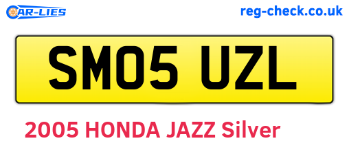 SM05UZL are the vehicle registration plates.