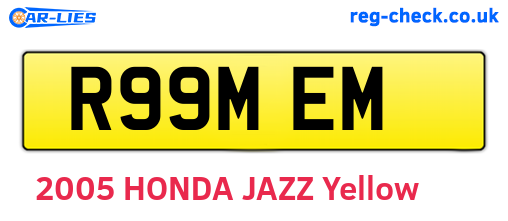 R99MEM are the vehicle registration plates.