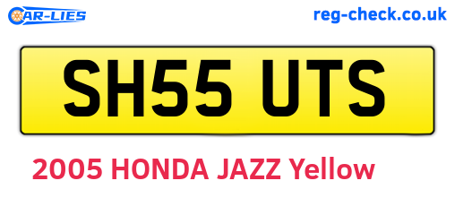 SH55UTS are the vehicle registration plates.