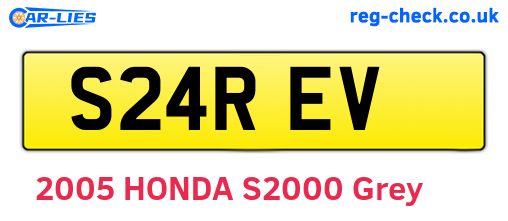 S24REV are the vehicle registration plates.