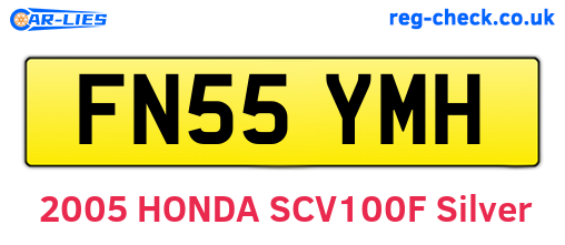 FN55YMH are the vehicle registration plates.
