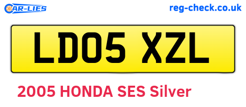 LD05XZL are the vehicle registration plates.