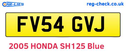 FV54GVJ are the vehicle registration plates.