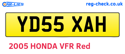YD55XAH are the vehicle registration plates.