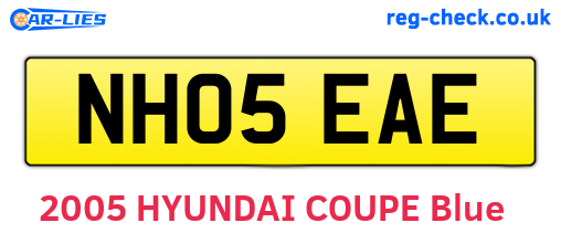 NH05EAE are the vehicle registration plates.