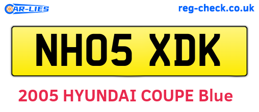 NH05XDK are the vehicle registration plates.