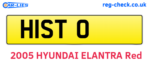 H1STO are the vehicle registration plates.