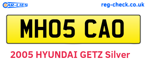 MH05CAO are the vehicle registration plates.