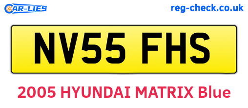NV55FHS are the vehicle registration plates.