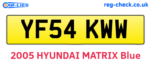 YF54KWW are the vehicle registration plates.