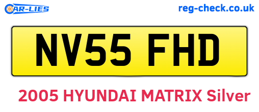 NV55FHD are the vehicle registration plates.