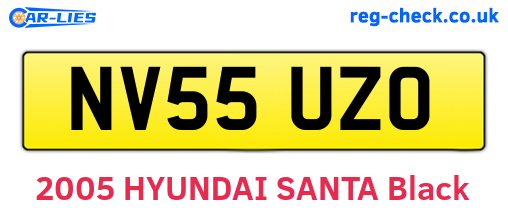 NV55UZO are the vehicle registration plates.