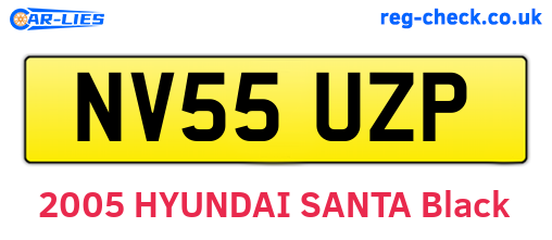 NV55UZP are the vehicle registration plates.