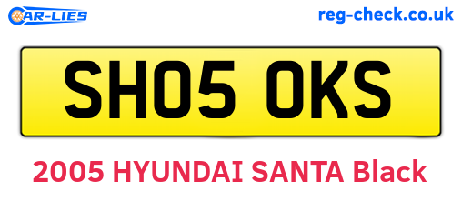SH05OKS are the vehicle registration plates.