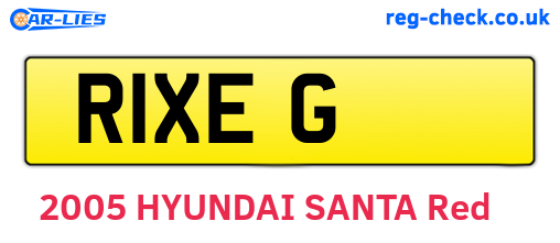 R1XEG are the vehicle registration plates.