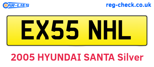 EX55NHL are the vehicle registration plates.