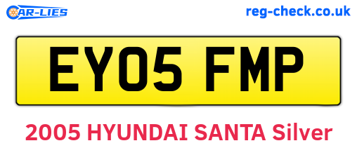 EY05FMP are the vehicle registration plates.