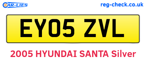 EY05ZVL are the vehicle registration plates.