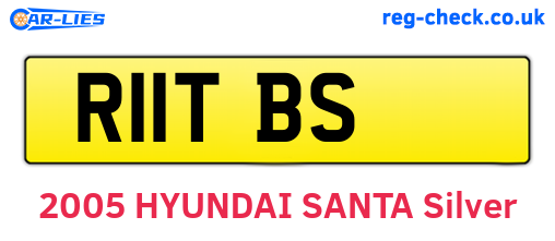 R11TBS are the vehicle registration plates.