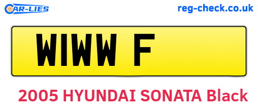 W1WWF are the vehicle registration plates.