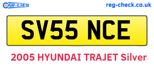 SV55NCE are the vehicle registration plates.