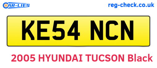 KE54NCN are the vehicle registration plates.