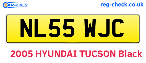 NL55WJC are the vehicle registration plates.