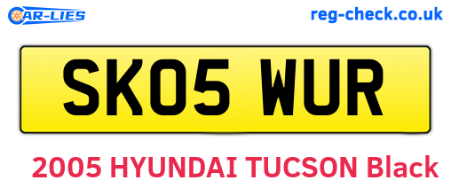 SK05WUR are the vehicle registration plates.