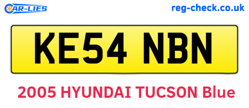 KE54NBN are the vehicle registration plates.