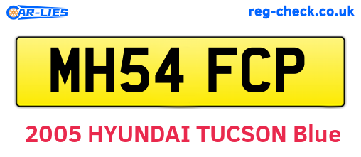 MH54FCP are the vehicle registration plates.