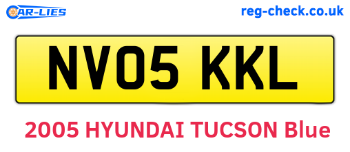 NV05KKL are the vehicle registration plates.