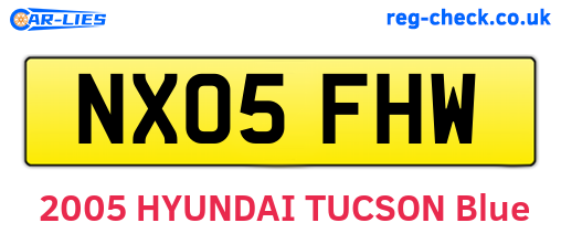 NX05FHW are the vehicle registration plates.