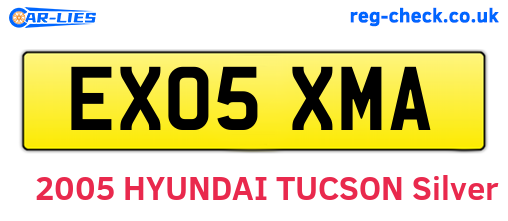 EX05XMA are the vehicle registration plates.