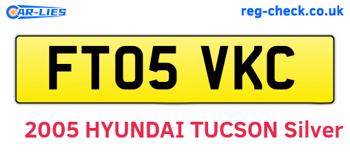 FT05VKC are the vehicle registration plates.